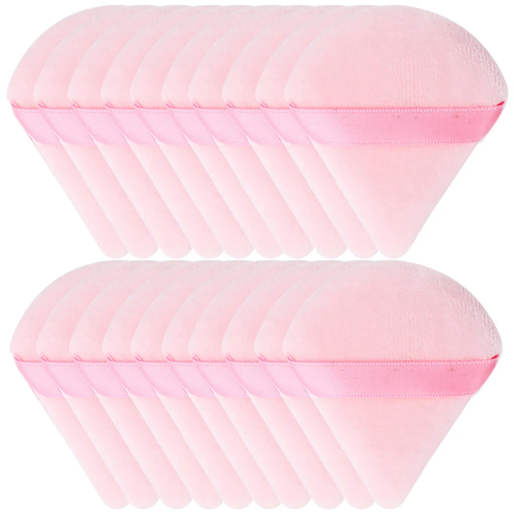 30/50PCS Heart Shape Velvet Powder Puff Makeup Sponges Blender Foundation Cosmetic Sponges Soft Make Up Tools For Woman Cushion